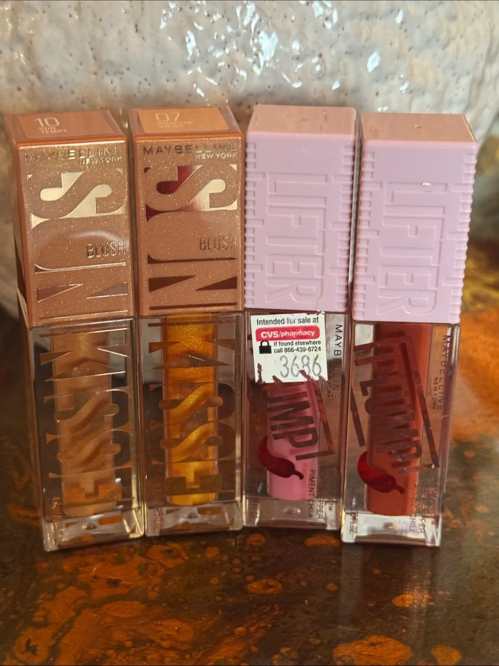 Maybelline 4 Full Sizes Lipstick Bundle